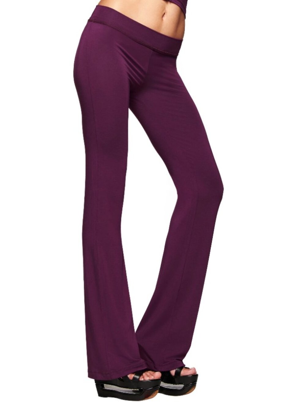 💜 I.AM.GIA Blare Trackpant Plum Size Small Low Rise Flare Pants NWT - $90 MSRP